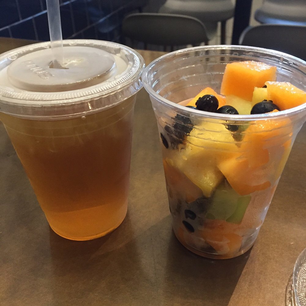 Flour Bakery + Café - Mint tea and fruit - Coffee & Tea Near Me - Boston, Massachusetts