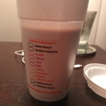 Dunkin' - a plastic cup on a table - Donuts Near Me - Cuyahoga Falls, Ohio Dunkin' - a plastic cup on a table - Donuts Near Me - Cuyahoga Falls, Ohio