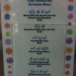 come for their Burmese food!