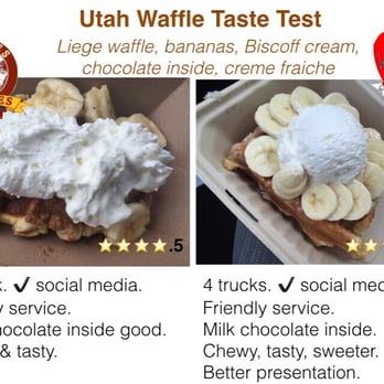 Waffle Love - Did my own taste test on latest trip to UT. Both were yummy, but WL beats out BW&F. - Waffles Near Me - Provo, Utah Waffle Love - Did my own taste test on latest trip to UT. Both were yummy, but WL beats out BW&F. - Waffles Near Me - Provo, Utah