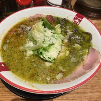Ramen Nagi - Green King (includes pieces of bacon and Parmesan cheese) - Ramen Near Me - Arcadia, California