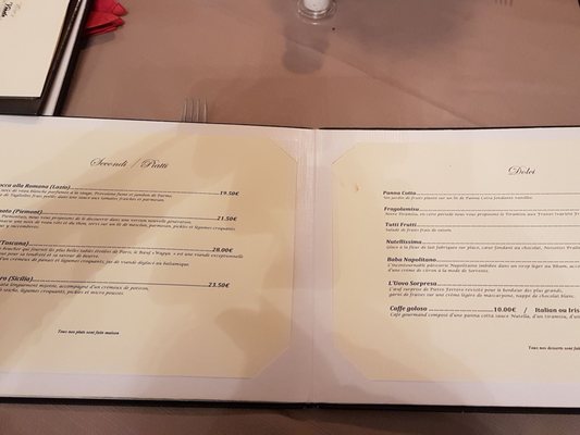 Menu photo 1 Bacio Divino Lille, 59 Menu photo 1 Bacio Divino Lille, 59