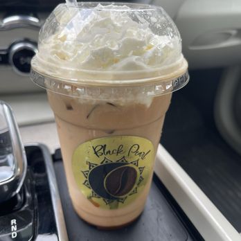 Black Pearl Coffee - Iced pumpkin latte with whipped cream - Cafes Near Me - Plainsboro Township, New Jersey Black Pearl Coffee - Iced pumpkin latte with whipped cream - Cafes Near Me - Plainsboro Township, New Jersey