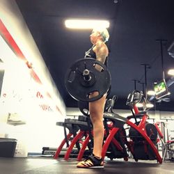 Pr1me Movement - One amazing athlete working from afar at her gym through the Strength and Conditioning services!