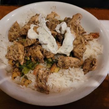 Olive On Main - My girlfriend's chicken rice bowl looked good, and she liked - Mediterranean Near Me - Laurel, Maryland Olive On Main - My girlfriend's chicken rice bowl looked good, and she liked - Mediterranean Near Me - Laurel, Maryland