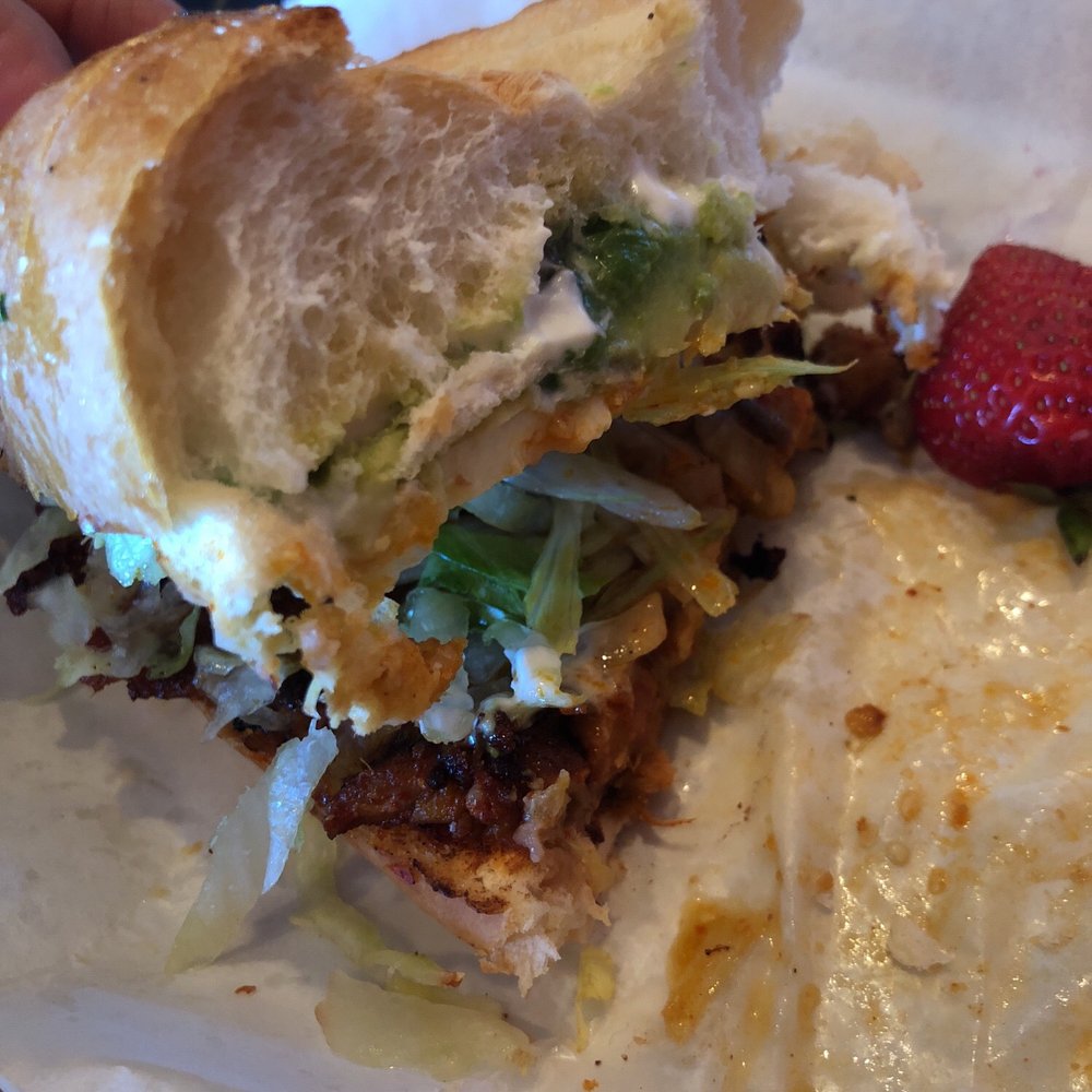 Tacos Locos - Had a torta, as you can see ate half already,super good food, salsas are hot and delicious,on are way to airport now. - Mexican Near Me - Schiller Park, Illinois