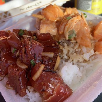Ono Seafood - Ahi and spicy salmon - Seafood Near Me - Honolulu, Hawaii Ono Seafood - Ahi and spicy salmon - Seafood Near Me - Honolulu, Hawaii