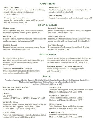 Menu photo 5 Luigi's D' Italia Fullerton, CA Menu photo 5 Luigi's D' Italia Fullerton, CA