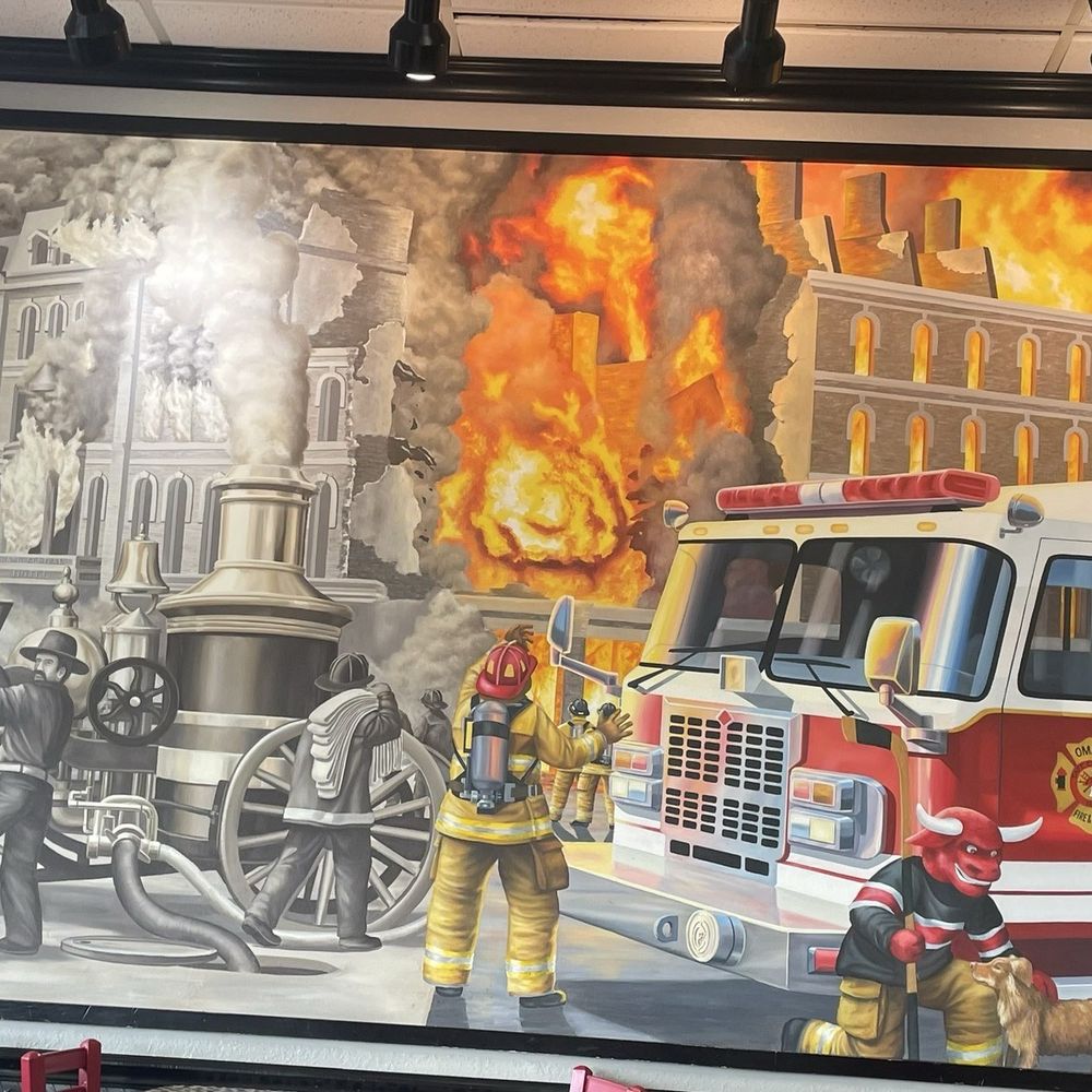 Firehouse Subs - Picture with little demon - Delis Near Me - Omaha, Nebraska