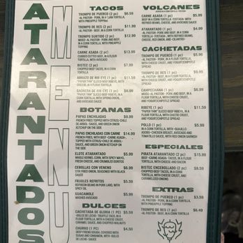 Tacos Atarantados - Menu - Bars Near Me - Miami, Florida Tacos Atarantados - Menu - Bars Near Me - Miami, Florida
