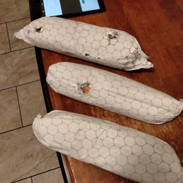 Horribly wrapped cheesesteak from Pizza City Horribly wrapped cheesesteak from Pizza City