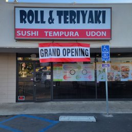 Exterior outside entrance of Roll & Teriyaki - Sign - Buena Park, California Exterior outside entrance of Roll & Teriyaki - Sign - Buena Park, California