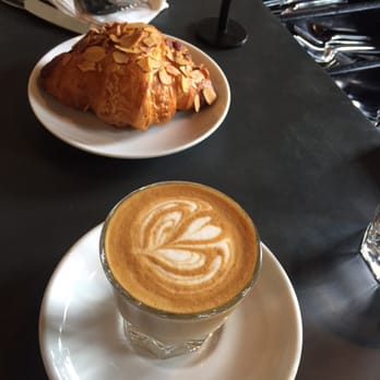 Blacksmith - Cortado and almond croissant - Coffee & Tea Near Me - Houston, Texas Blacksmith - Cortado and almond croissant - Coffee & Tea Near Me - Houston, Texas