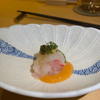 Omakase - Amaebi w/ uni sauce - Sushi Bars Near Me - San Francisco, California