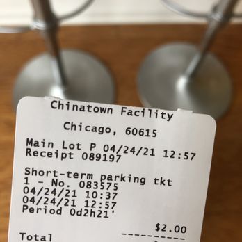 Chinatown Parking - You can request a receipt from the machine. - Parking Near Me - Chicago, Illinois