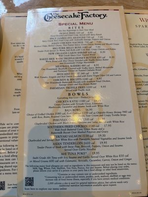 Menu photo 3 The Cheesecake Factory Providence, RI Menu photo 3 The Cheesecake Factory Providence, RI