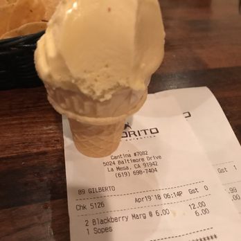 El Torito - Thanks Gilberto for the ice cream!!!! You're the best!!!! - Mexican Near Me - La Mesa, California