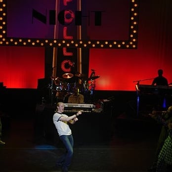 Cafe at Apollo - My friend, RJ, on the Apollo stage. - Music Venues Near Me - New York, New York