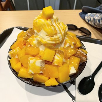 ChungChun - Sul Bing Su - Mango cheesecake bing su - Desserts Near Me - Katy, Texas