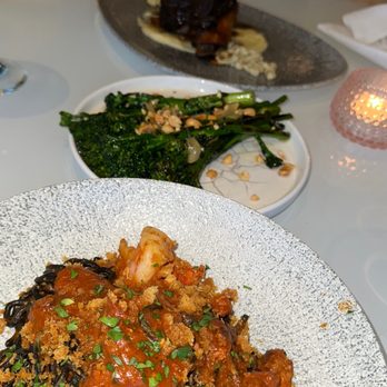 ZANA - Spicy pig, broccolini, bone in short rib - Modern European Near Me - Birmingham, Michigan ZANA - Spicy pig, broccolini, bone in short rib - Modern European Near Me - Birmingham, Michigan