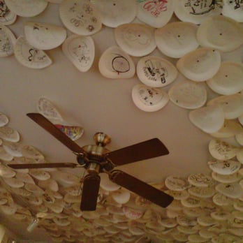 Best Pizza - ceiling paper plate art. - Pizza Near Me - Brooklyn, New York