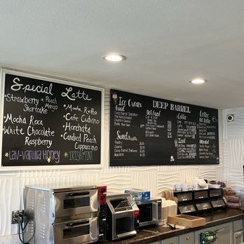 Deep Barrel Roasters & Creamery - Menu board - Ice Cream & Frozen Yogurt Near Me - Norco, California