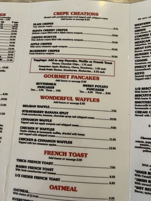Menu photo 5 Flapjacks Pancake House Palm Harbor, FL