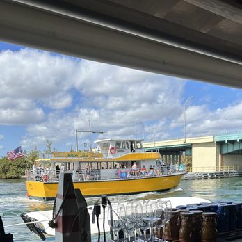 Tiki Tiki - View of Water Taxi from our seat at the bar - Burgers Near Me - Hollywood, Florida Tiki Tiki - View of Water Taxi from our seat at the bar - Burgers Near Me - Hollywood, Florida