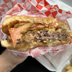BBS Burgers 2Go - Bacon cheeseburger- not much bacon