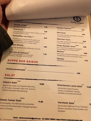 Menu photo 2 Cilantro Viernheim, HE Menu photo 2 Cilantro Viernheim, HE