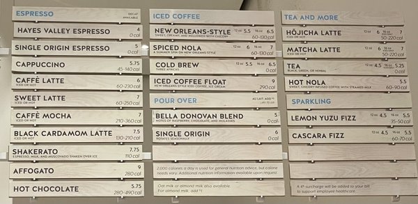 Menu photo 5 Blue Bottle Coffee - Central Tower San Francisco, CA Menu photo 5 Blue Bottle Coffee - Central Tower San Francisco, CA