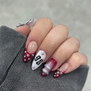 Daily Glam Nails - Studs and rings for my birthday set! - Nail Salons Near Me - Alameda, California Daily Glam Nails - Studs and rings for my birthday set! - Nail Salons Near Me - Alameda, California