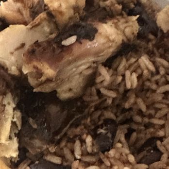 Kingston Grill - Dry Rice and Peas stone hard chicken - Caribbean Near Me - Evanston, Illinois