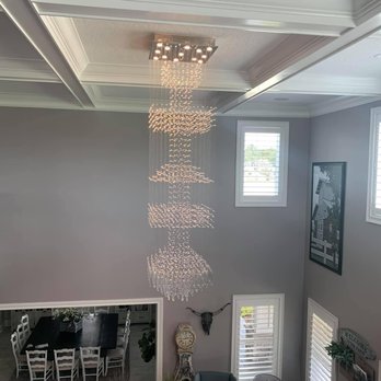 Bryan Hindman Electric - One of our favorites - the chandelier enhances the cathedral ceilings. - Electricians Near Me - Riverview, Florida