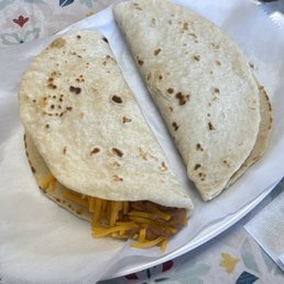 Bean and cheese! The tortillas are THE BEST! Bean and cheese! The tortillas are THE BEST!