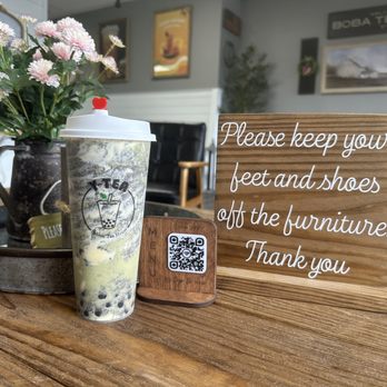 Y-TEA - Brulee Matcha Slush w/ orea and honey boba (50% sweetness) - Coffee & Tea Near Me - Manassas, Virginia Y-TEA - Brulee Matcha Slush w/ orea and honey boba (50% sweetness) - Coffee & Tea Near Me - Manassas, Virginia