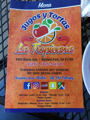 Menu photo 6 Mariscos La Tropicana Baldwin Park, CA Menu photo 6 Mariscos La Tropicana Baldwin Park, CA