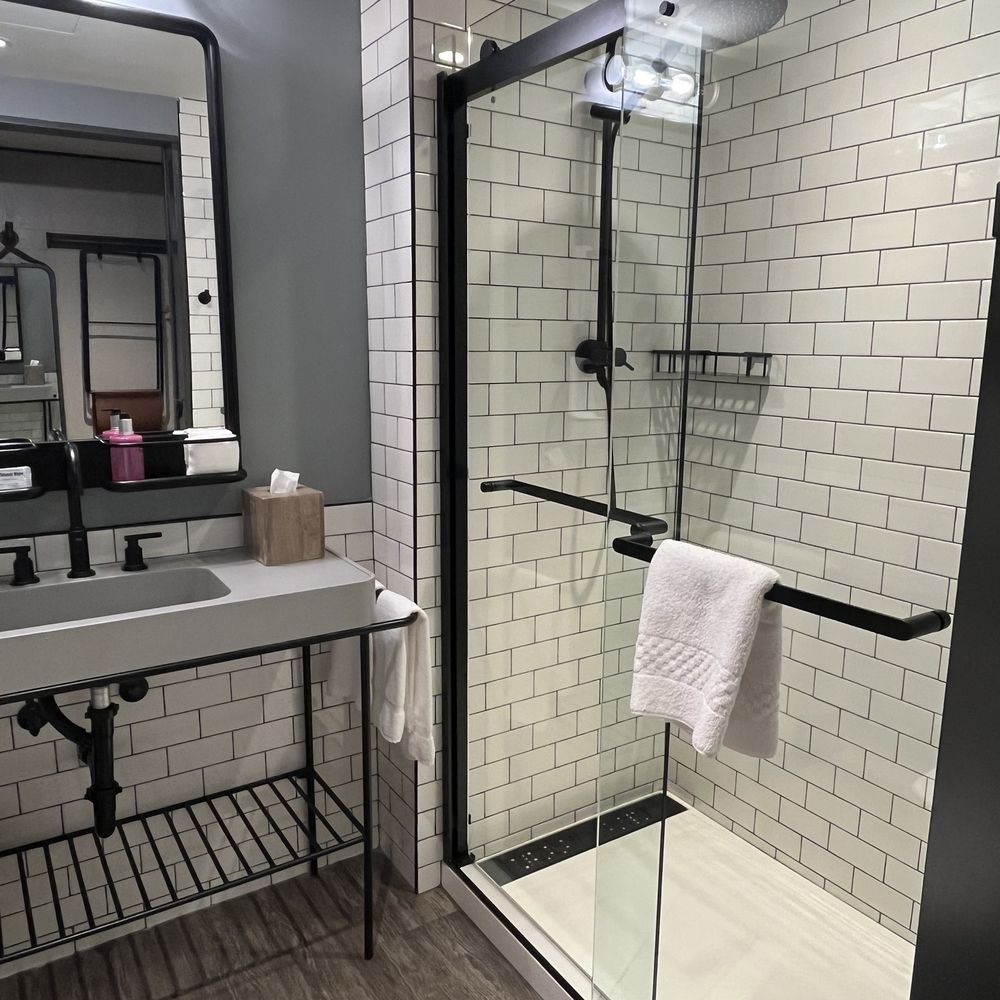 Moxy Seattle Downtown - Bathroom - Hotels Near Me - Seattle, Washington