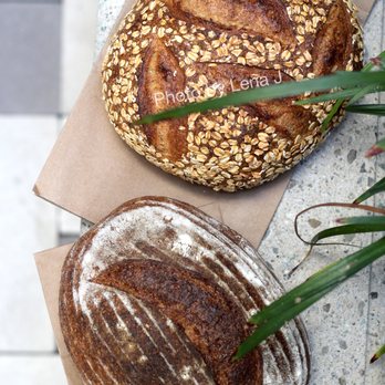 Morell's Bread - Multigrain Boule ($8) and Toasted Oat Porridge Loaf ($8) - Bakeries Near Me - Berkeley, California Morell's Bread - Multigrain Boule ($8) and Toasted Oat Porridge Loaf ($8) - Bakeries Near Me - Berkeley, California
