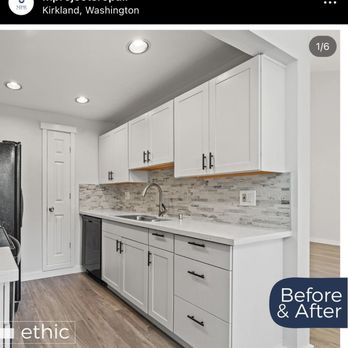 Multi Projects Repair - kitchen before and after remodel - General Contractors Near Me