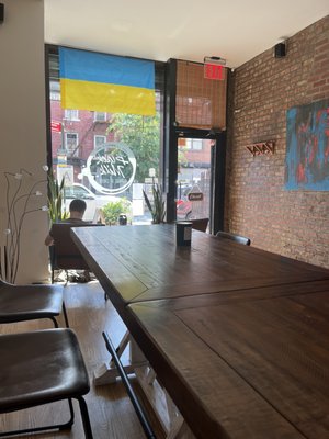 Black Milk Coffee and Crepe by null