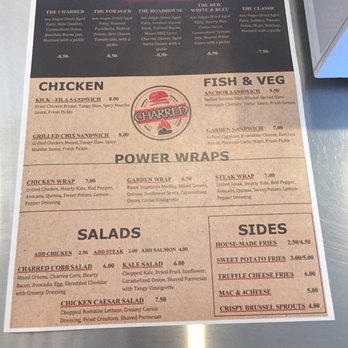 Charred Foods - Menu at the register - Burgers Near Me - Herndon, Virginia Charred Foods - Menu at the register - Burgers Near Me - Herndon, Virginia