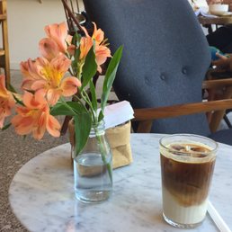 Iced coffe with soy milk