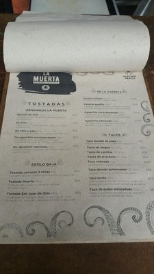 Menu photo 3 La Muerta Guadalajara, JAL