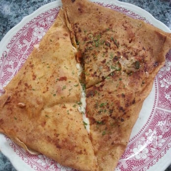 La Crêperie - Poulette et fromage on the left and the other being Ratatouille - French Near Me - Chicago, Illinois