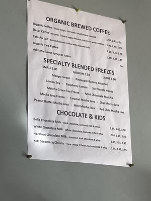 Menu photo 2 Cafe Bella Coffee Rio Rancho, NM