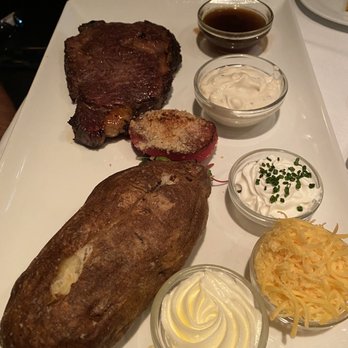 Peterson's - Prime rib with baked potato - Steakhouses Near Me - Fishers, Indiana