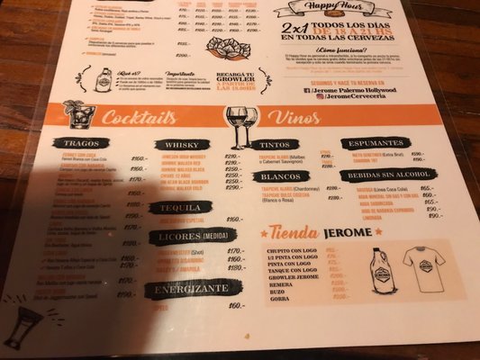 Menu photo 1 Jerome Buenos Aires, C