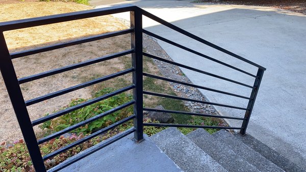 Railings - We make railings, garage doors, fences, and anything you could imagine with metal! Railings - We make railings, garage doors, fences, and anything you could imagine with metal!