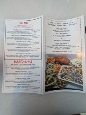 Menu photo 1 G's Taco Spot On Wheels West Covina, CA